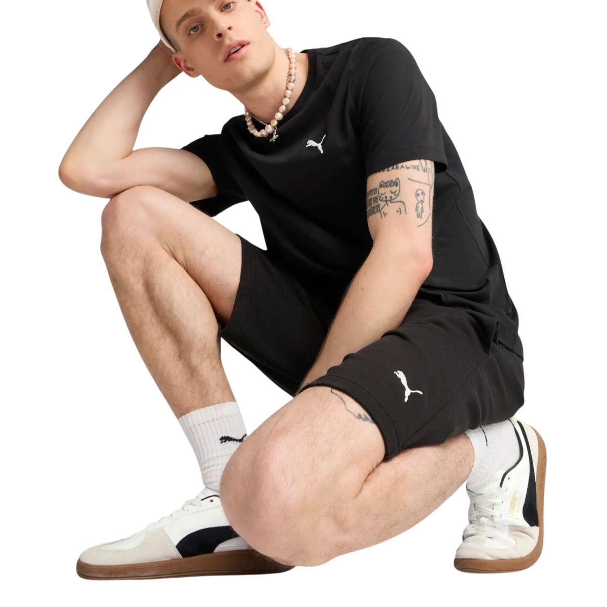Short Masculino Longo Puma Essentials 10 Preto Preto 2