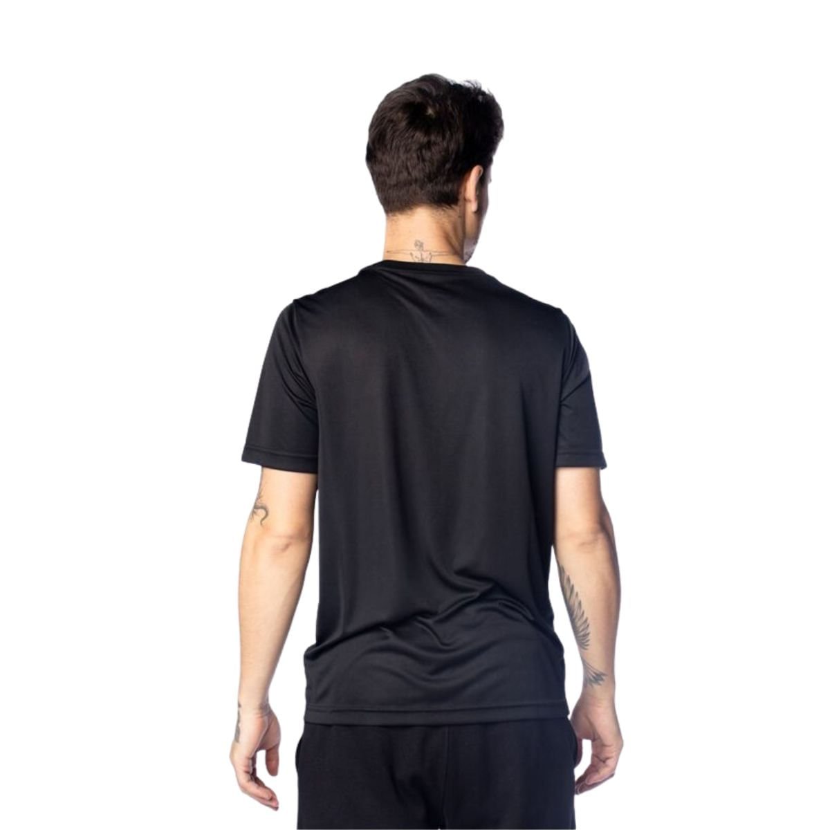 Camiseta Masculina Puma Essentials Small Logo Poly Tee Preta Preto 3