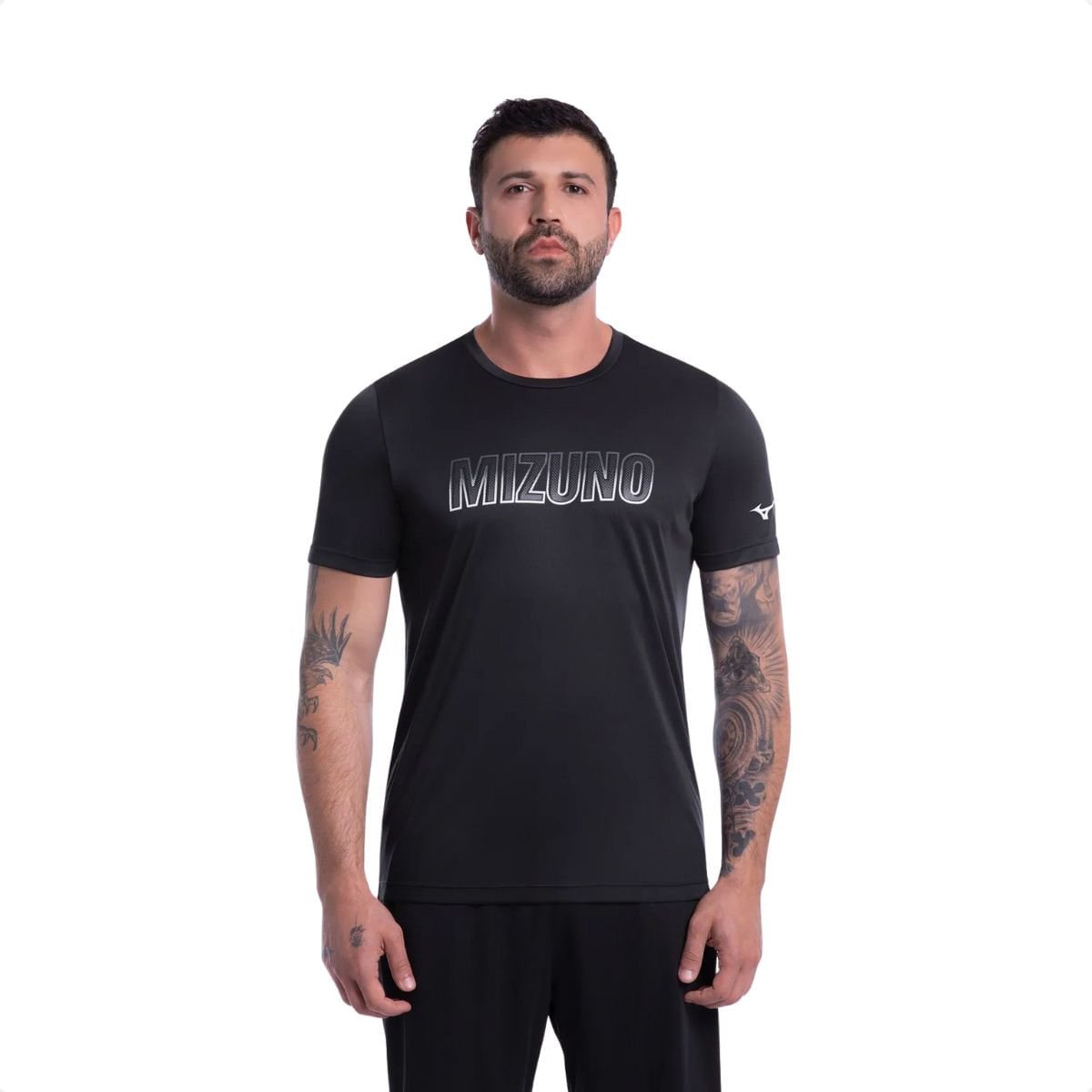 Camiseta Masculino Mizuno Energy Stamp Preta