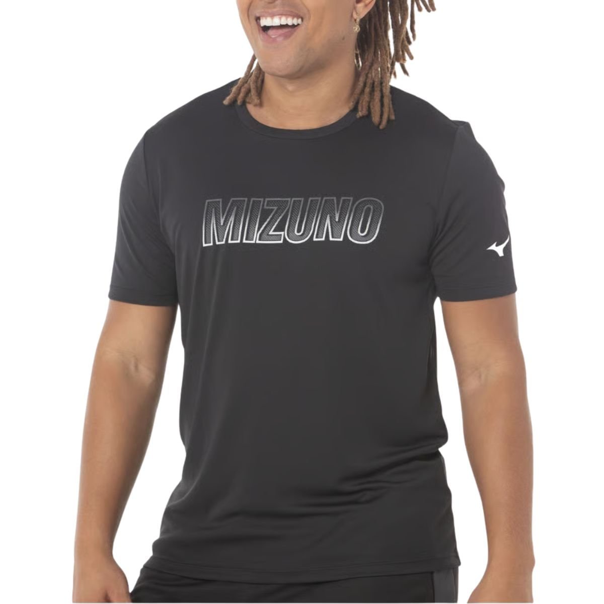 Camiseta Masculino Mizuno Energy Stamp Preta Preto 4