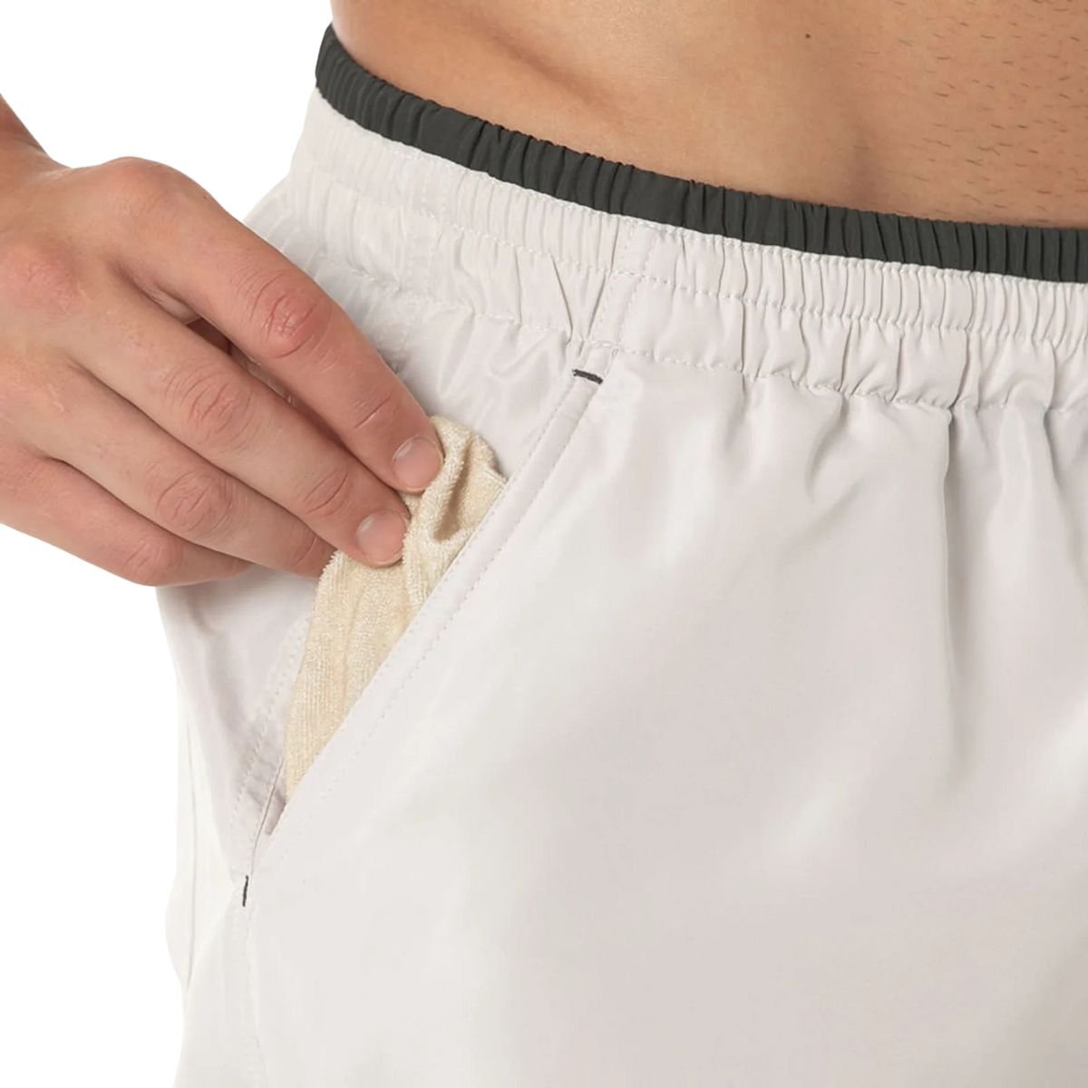 Bermuda Masculina Curta Mizuno Tennis Master 7 Branca Branco 3