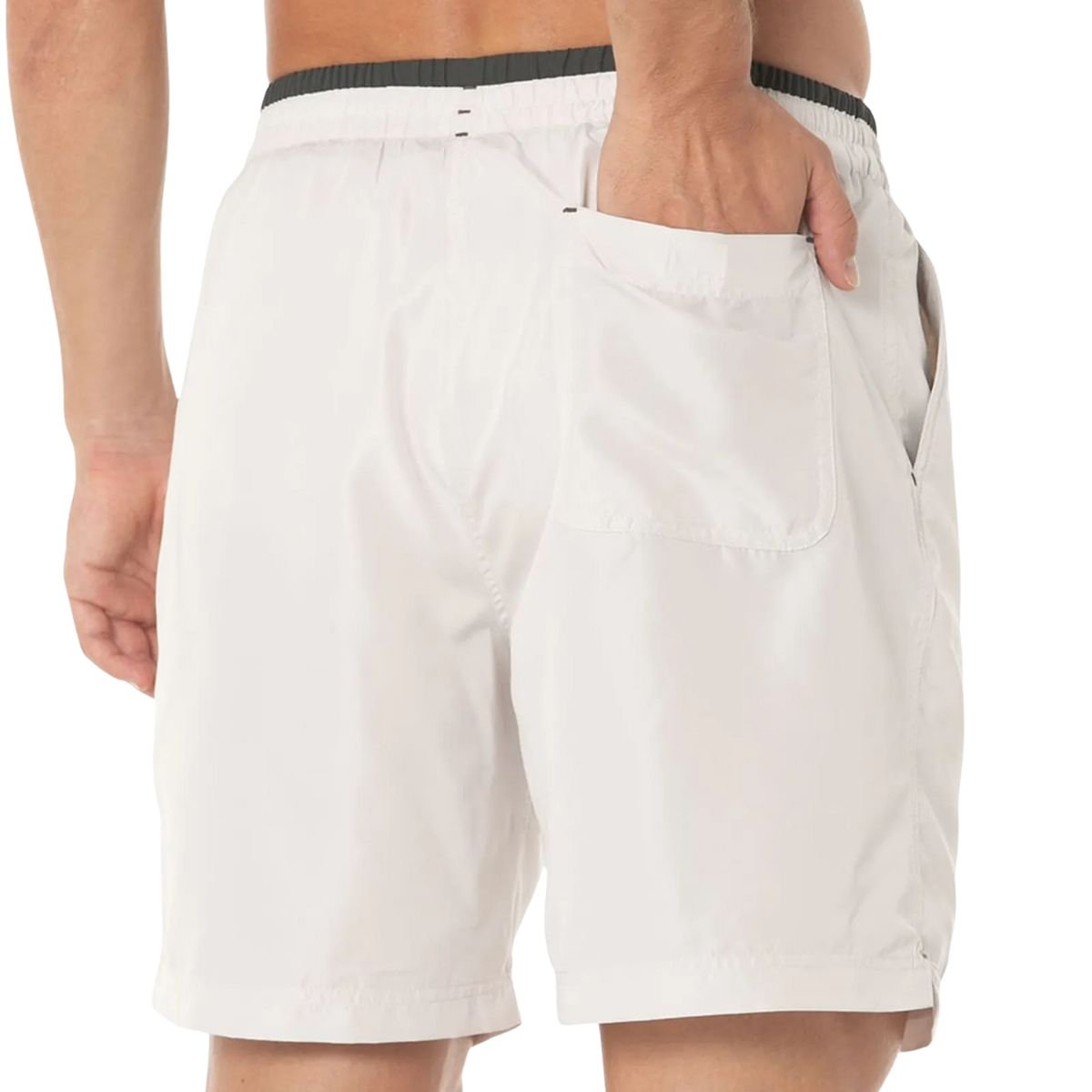 Bermuda Masculina Curta Mizuno Tennis Master 7 Branca Branco 4