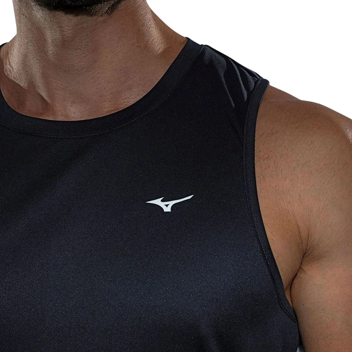 Camiseta Masculina Regata Mizuno Spark 2 Azul Preto 3