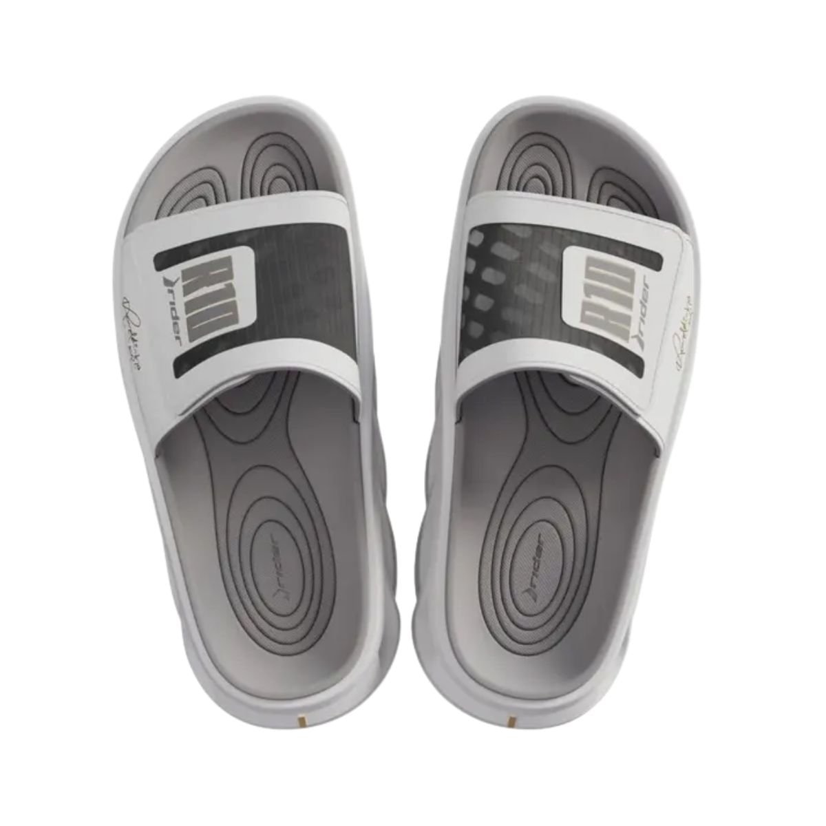 Chinelo Masculino Slide Rider Power R10 Branco Branco 3