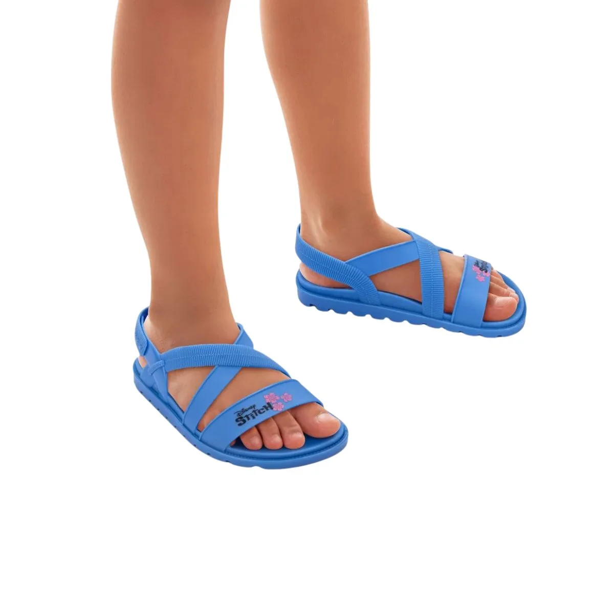 Sandália Infantil Papete Grendene Stich Fun Bag Azul Azul/Rosa 4