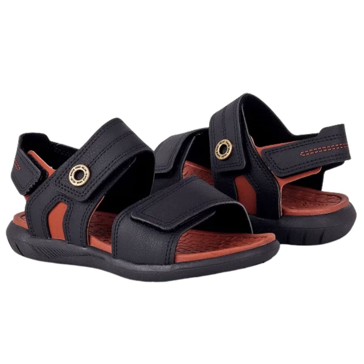 Sandália Infantil Papete Klin Urban Preta Preto/Marrom 4