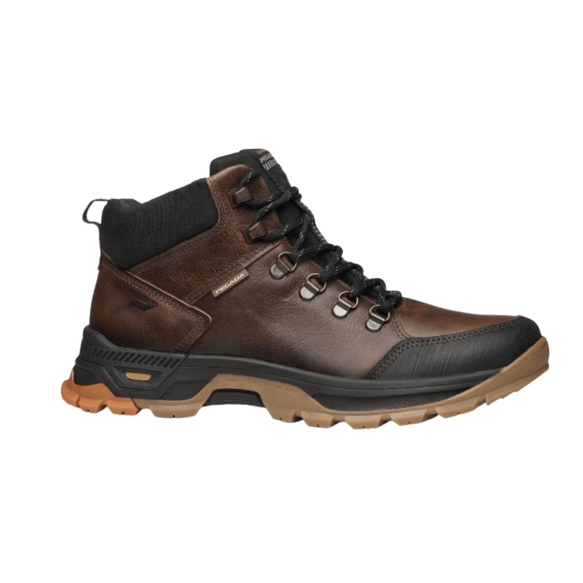 Bota Masculina Coturno Trekking Pegada Marrom Castanho 2