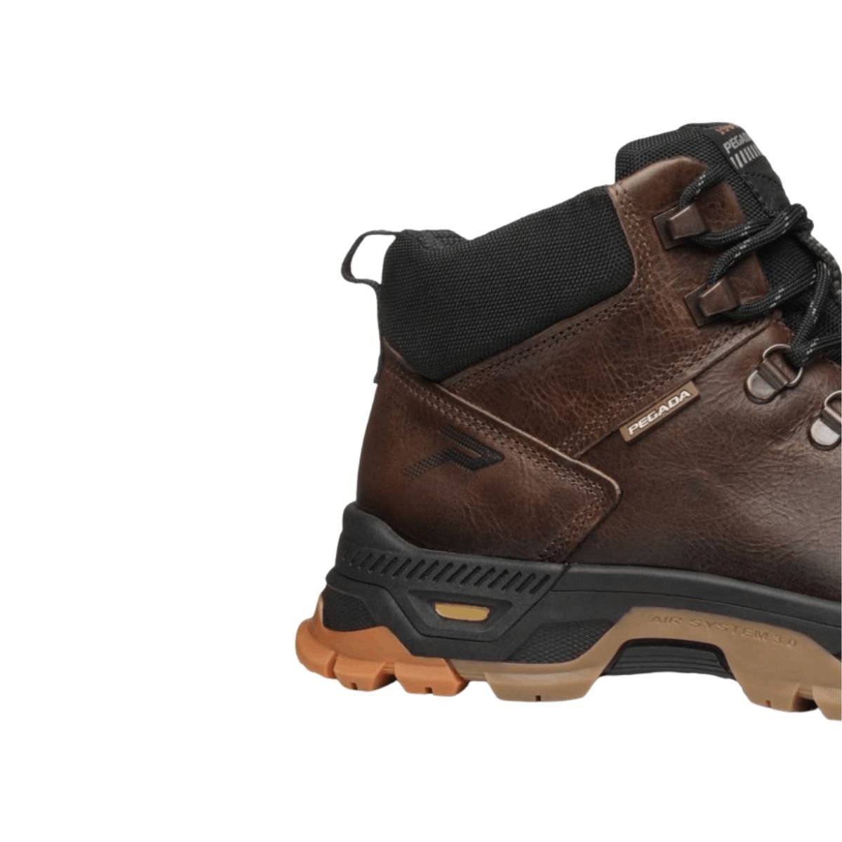 Bota Masculina Coturno Trekking Pegada Marrom Castanho 7