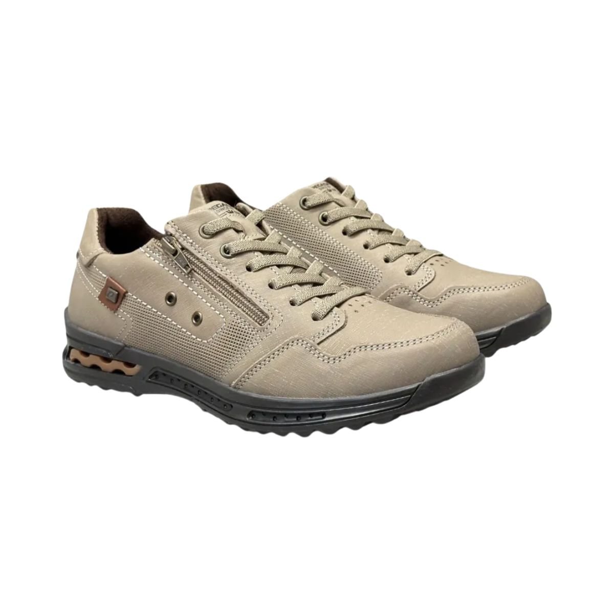 Sapatênis Masculino Pegada Gold Duo Bege Areia 3