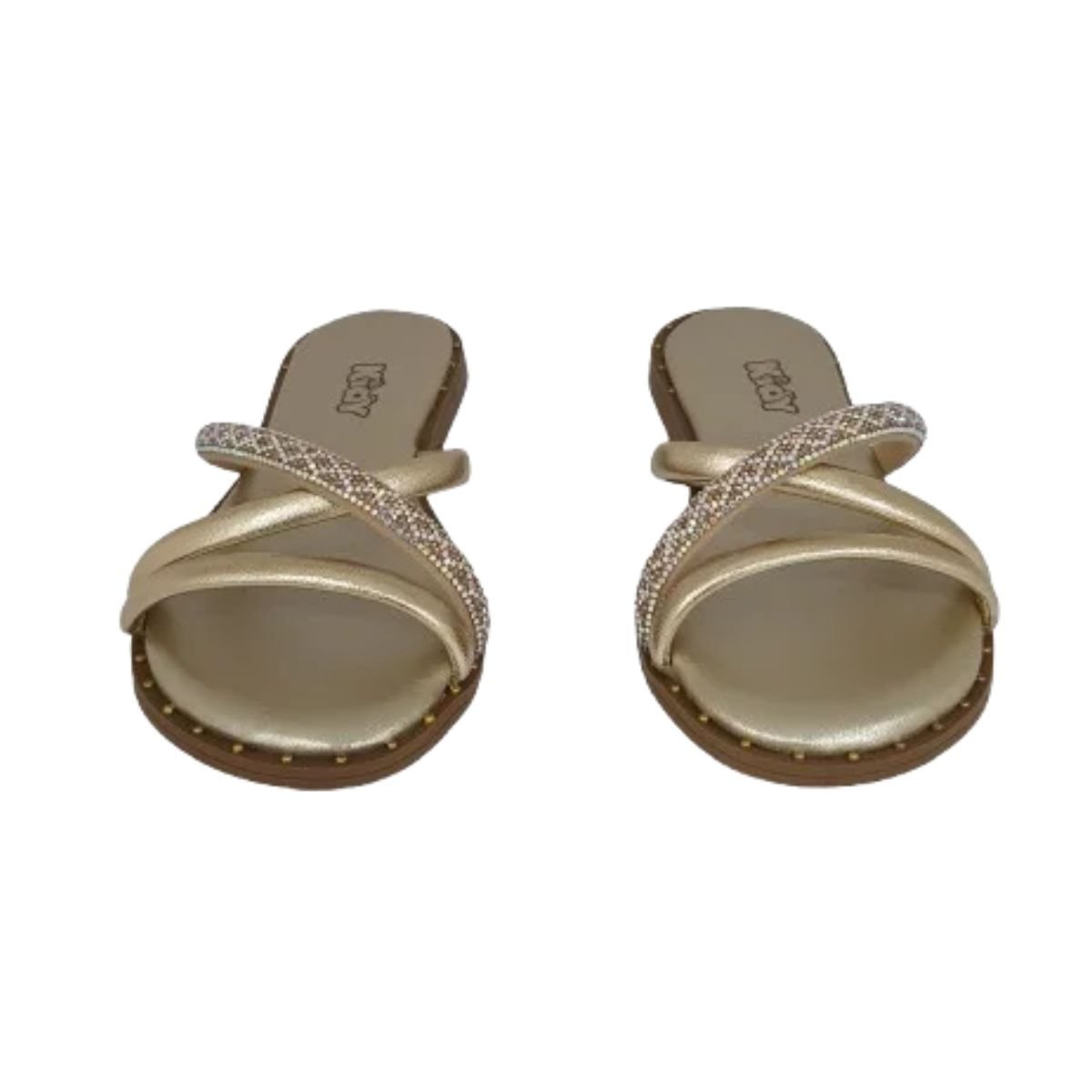 Tamanco Infantil Rasteiro Kidy Dourado Dourado 2