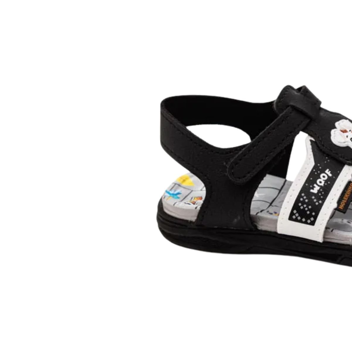Sandália Infantil Papete Molekinho Preta Preto/Cinza 7