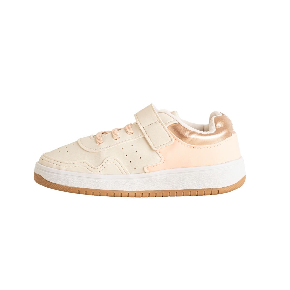 Tênis Jump Kids Sweet Shine Bege/Rosa 5