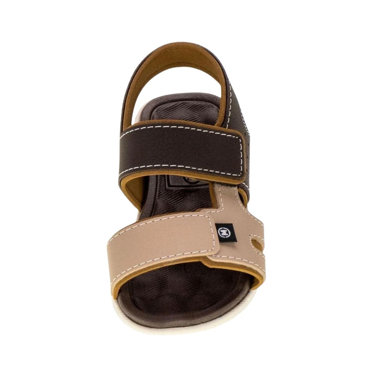Sandália Infantil Papete Molekinho Marrom Marrom/Bege 3