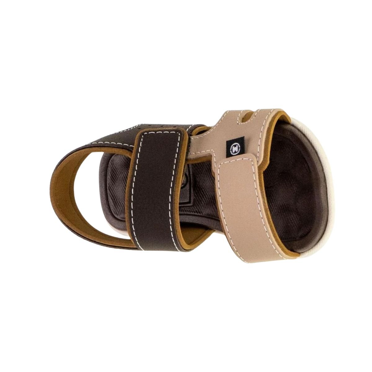 Sandália Infantil Papete Molekinho Marrom Marrom/Bege 6