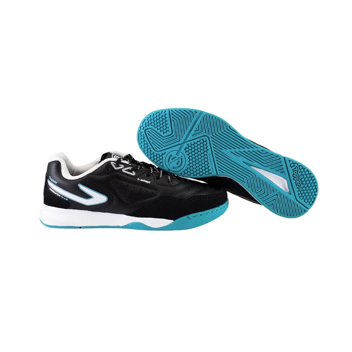Chuteira Indoor Inf Indoor Topper Dominator Club V Tp08120001-0001 Preto/Verde 5