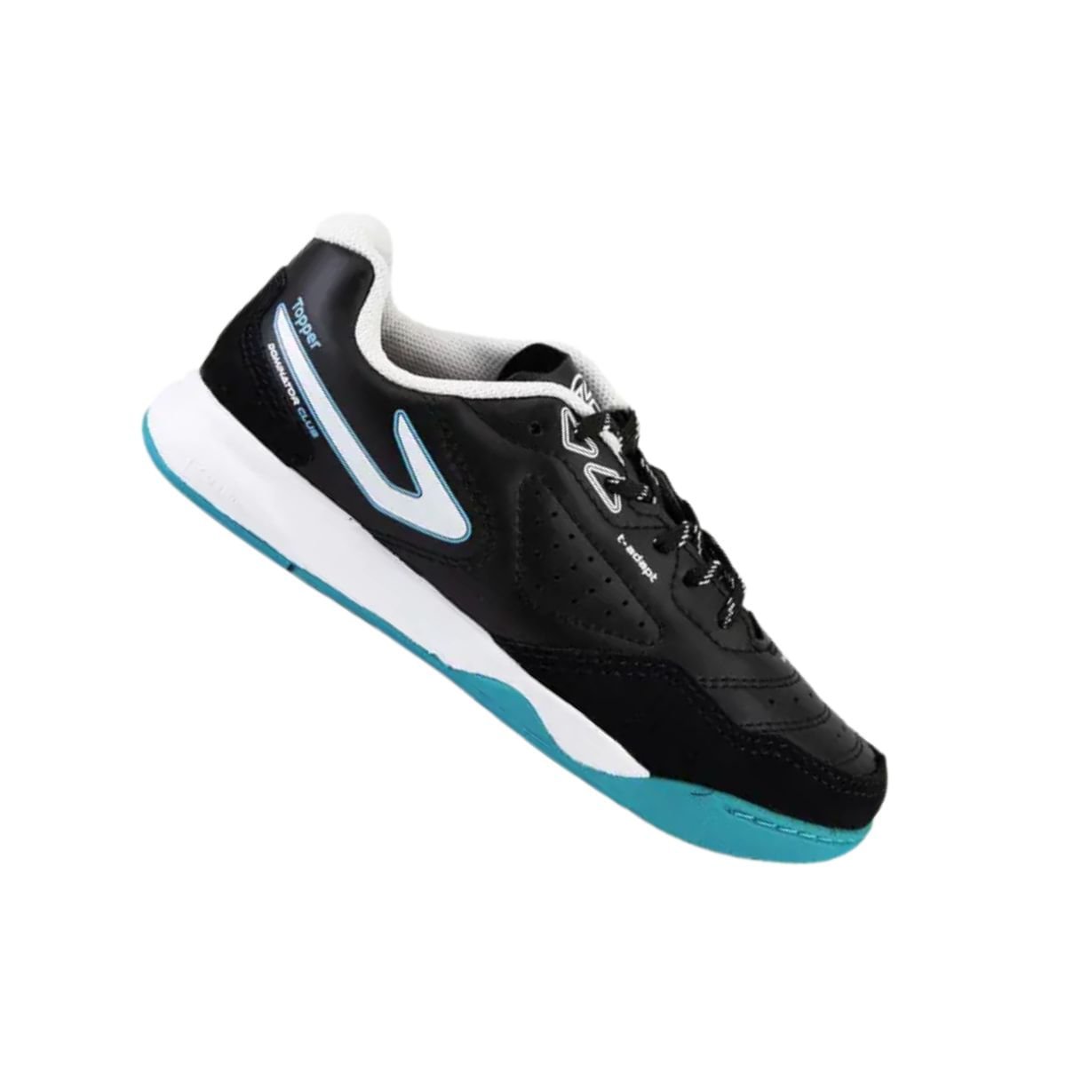 Chuteira Indoor Inf Indoor Topper Dominator Club V Tp08120001-0001 Preto/Verde 7