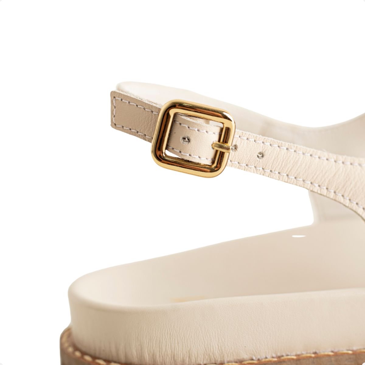 Sandália Flat Dm Glam Panna Bege 7