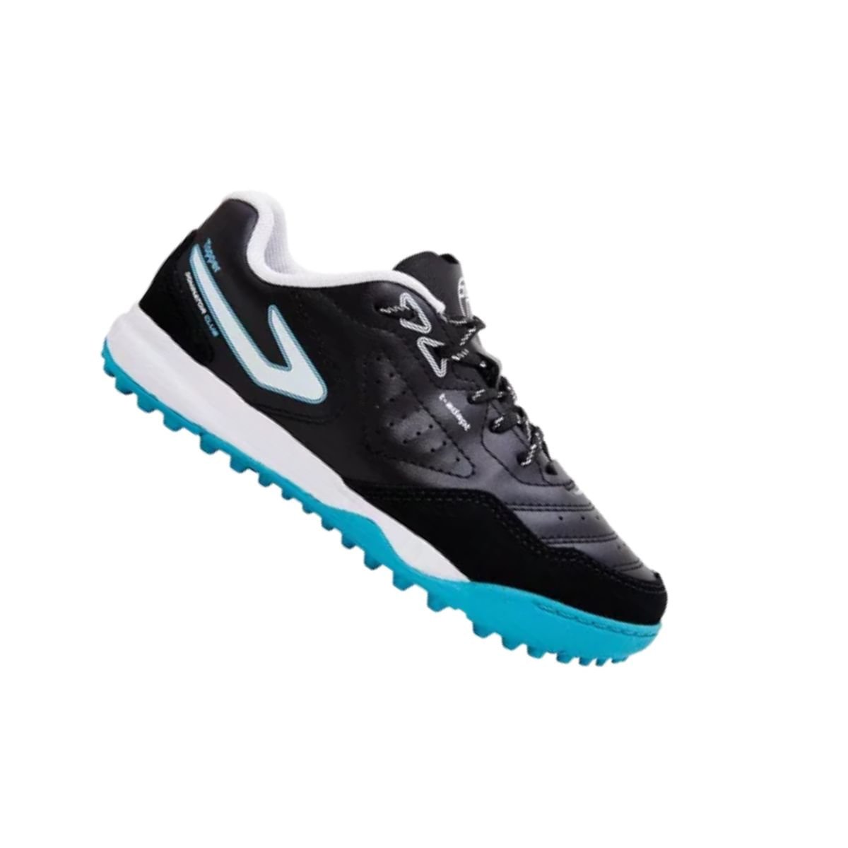 Chuteira Society Inf Society Topper Dominator Club V Tp08130001-0001 Preto/Azul 7