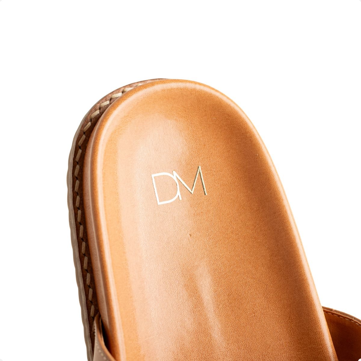 Sandália Dm Knot Flat Caramelo Bege 7