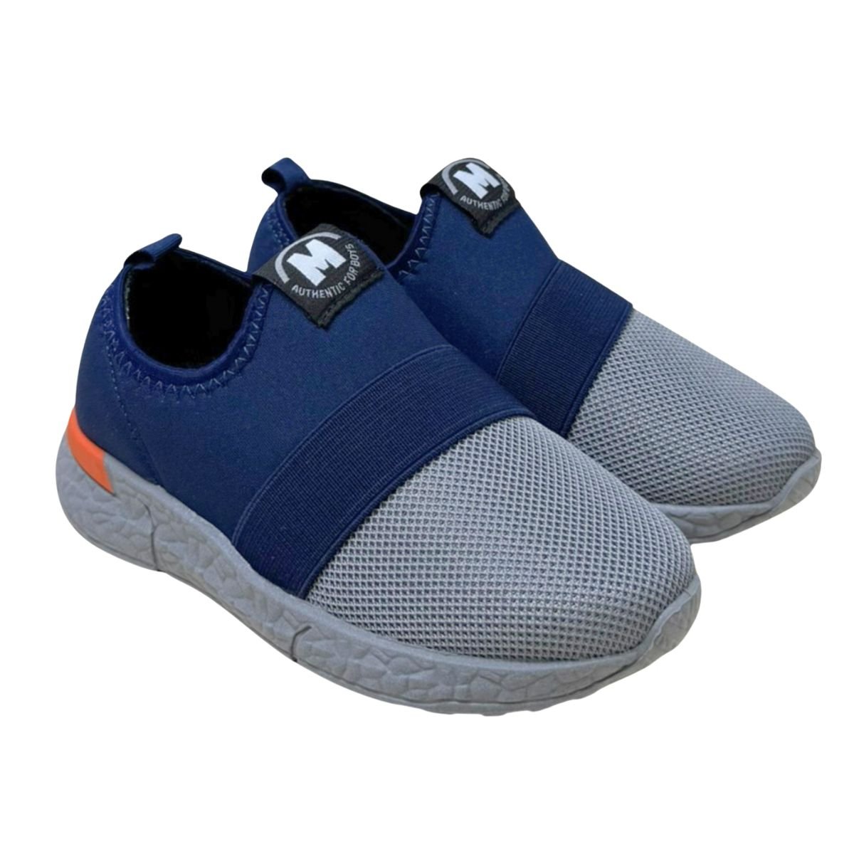 Tênis Running Infantil Slip On Molekinho Azul E Cinza Azul 4