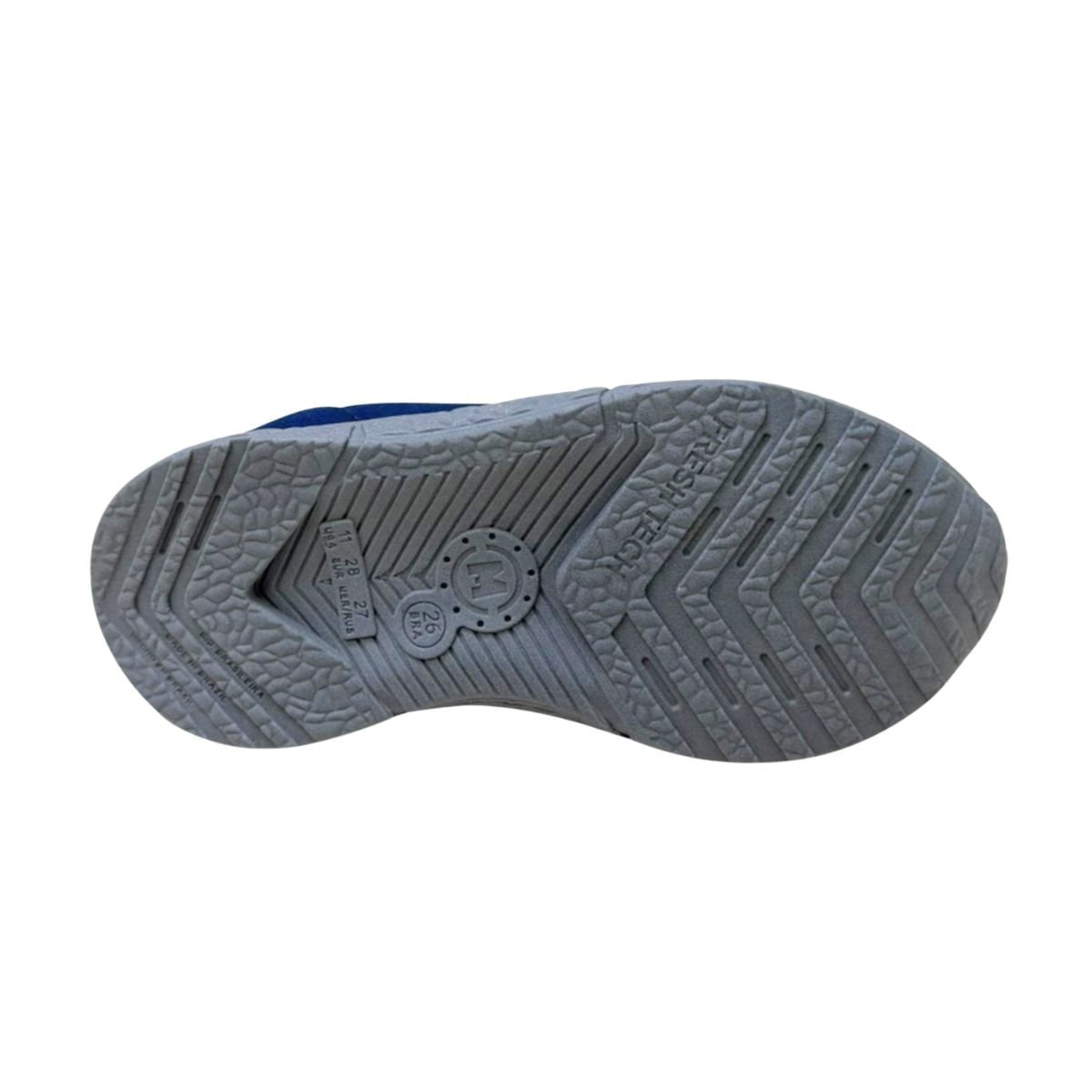 Tênis Running Infantil Slip On Molekinho Azul E Cinza Azul 5