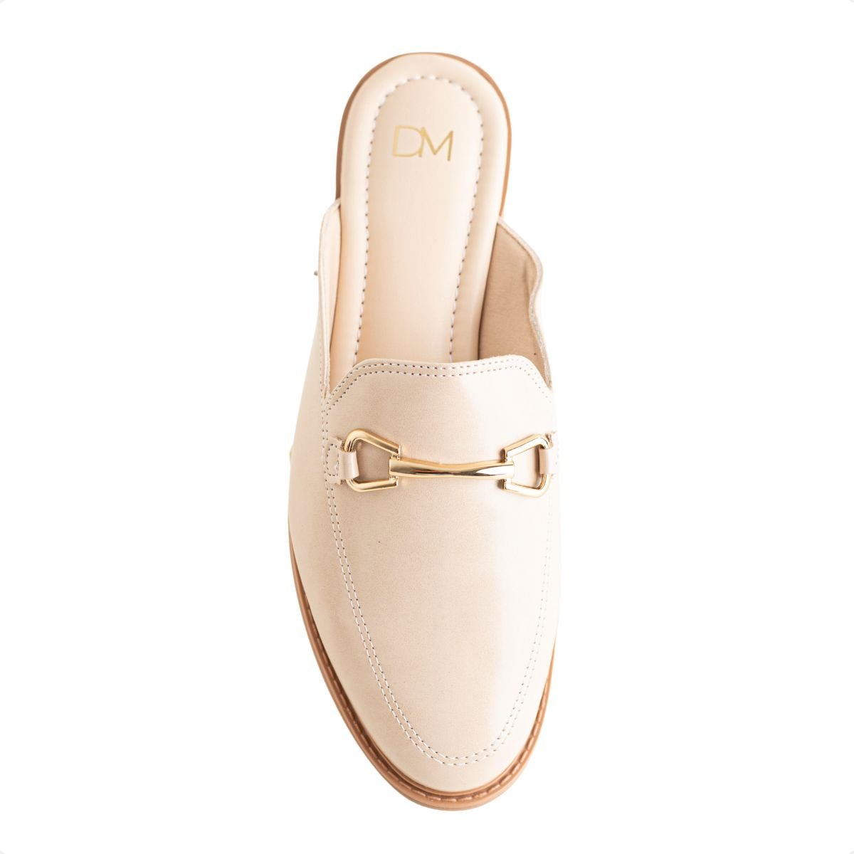 Mule Rasteira Dm Solare Nude Bege 6