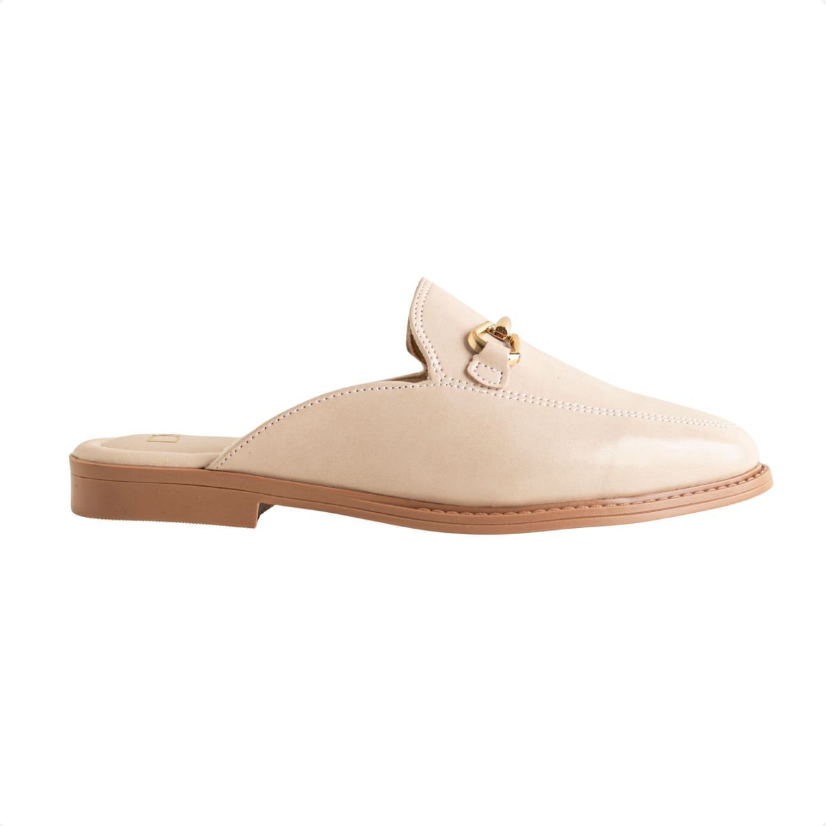 Mule Rasteira Dm Solare Nude Bege 1
