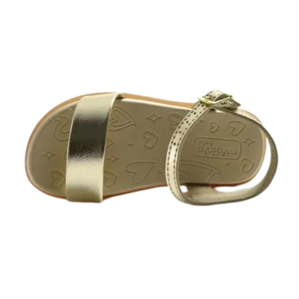 Sandália Infantil Papete Molekinha Dourada Dourado 3