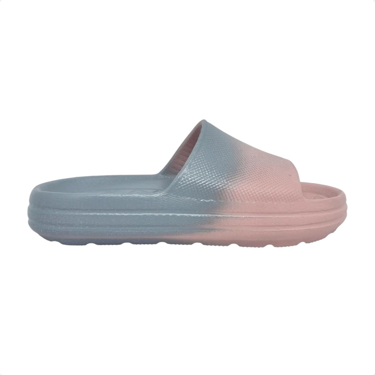 Chinelo Infantil Slide Molekinha Rosa E Azul