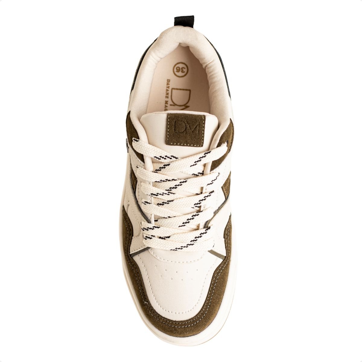 Tênis Dm Urban Pistache Branco/Marrom 6