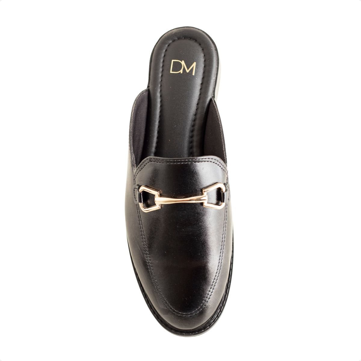 Mule Rasteira Dm Solare Preto Preto 6