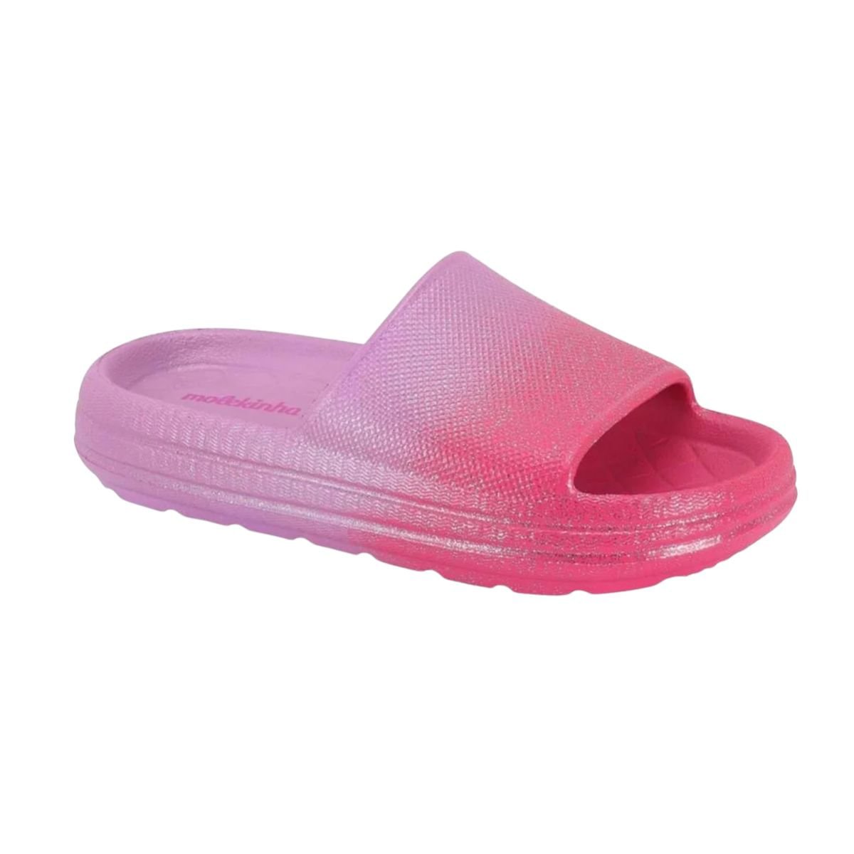 Chinelo Infantil Slide Nuvem Molekinha Rosa Rosa 2