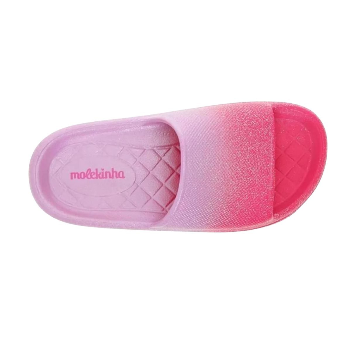 Chinelo Infantil Slide Nuvem Molekinha Rosa Rosa 3