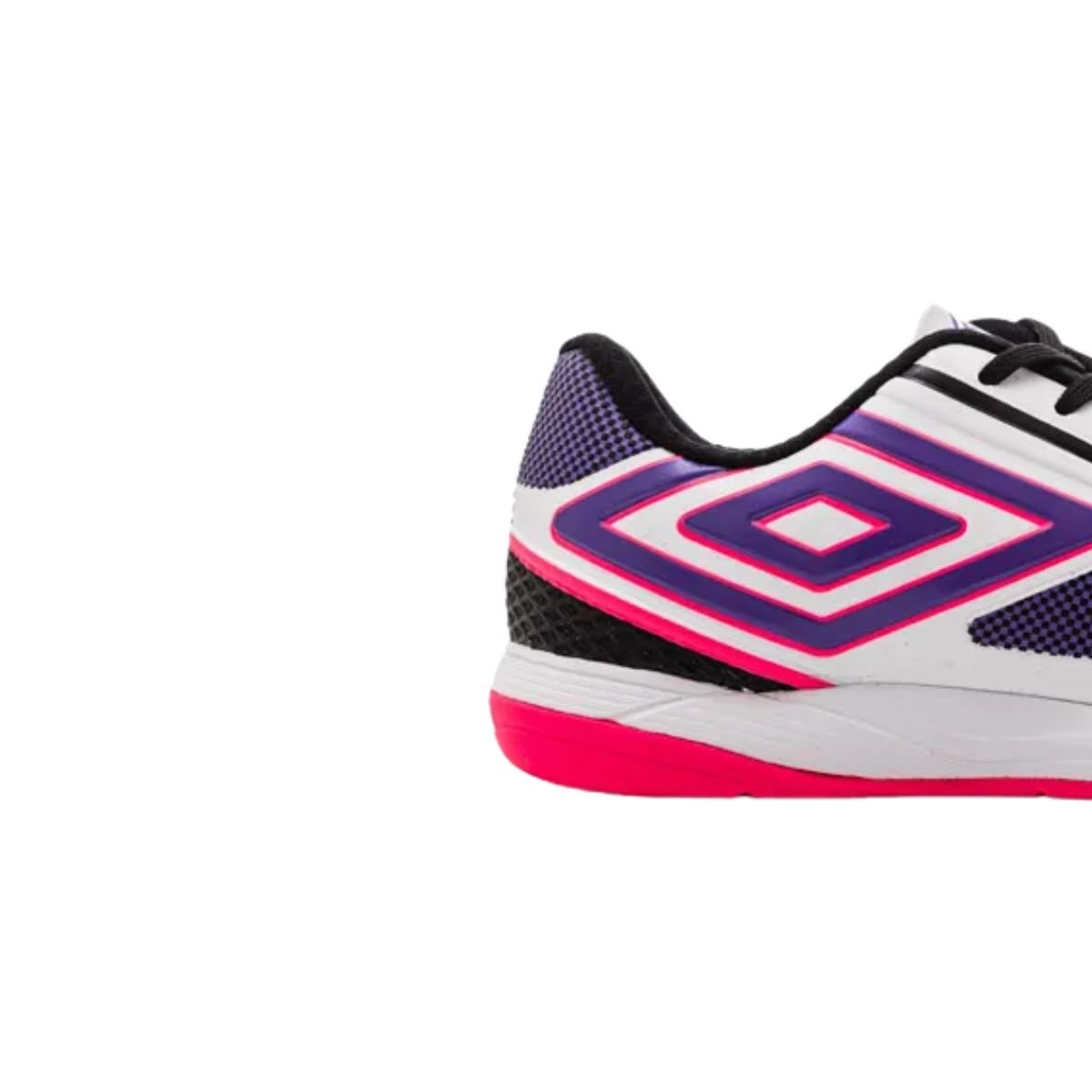 Chuteira Indoor Masculina Umbro Pro 5 Bump Club Branca E Rosa Branco/Rosa/Preto 7