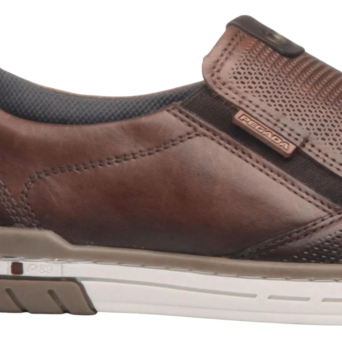 Sapatênis Masculino Pegada Em Couro Marrom Terracota 5