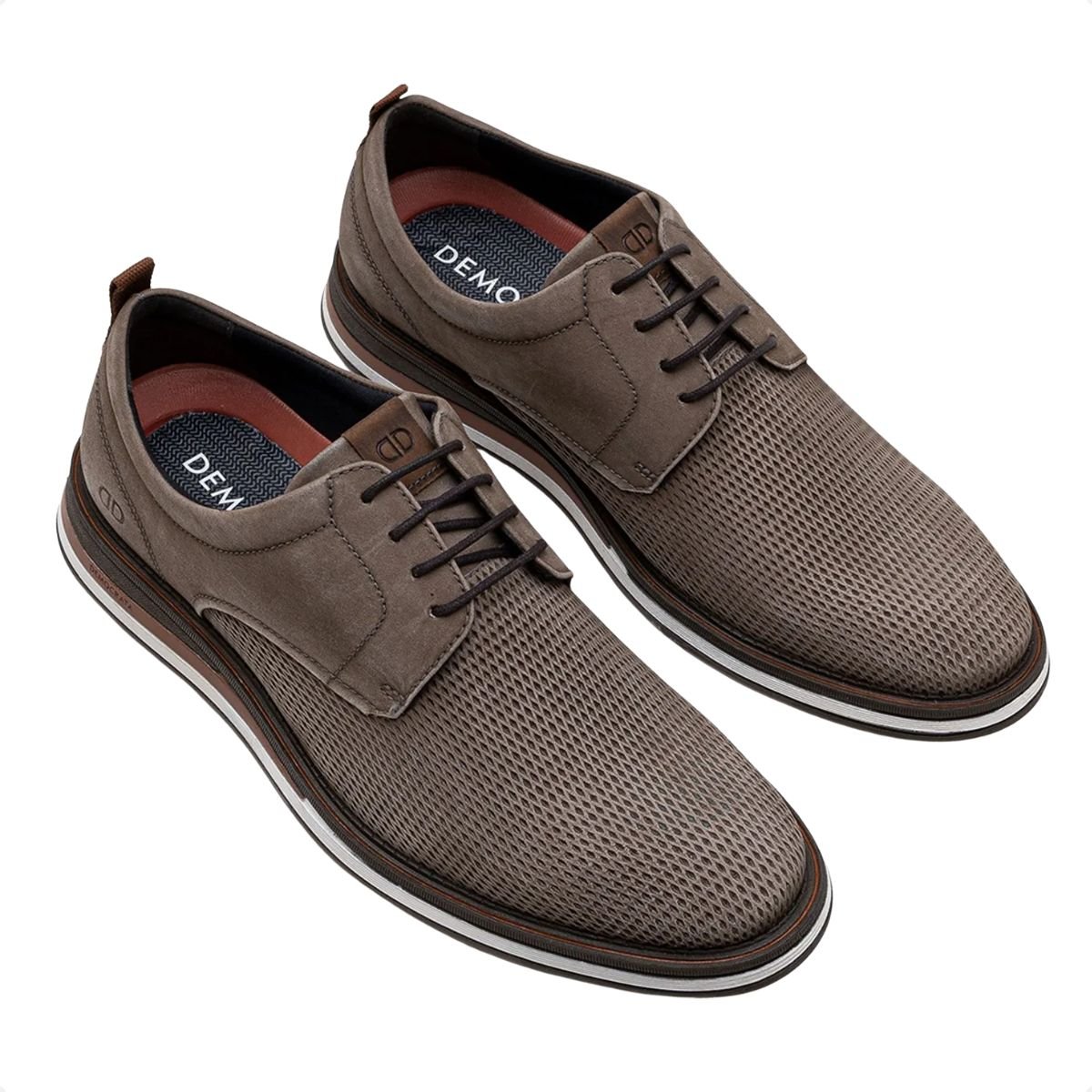 Sapato Masc Esporte Fino Democrata Type 272101-005 Marrom 2