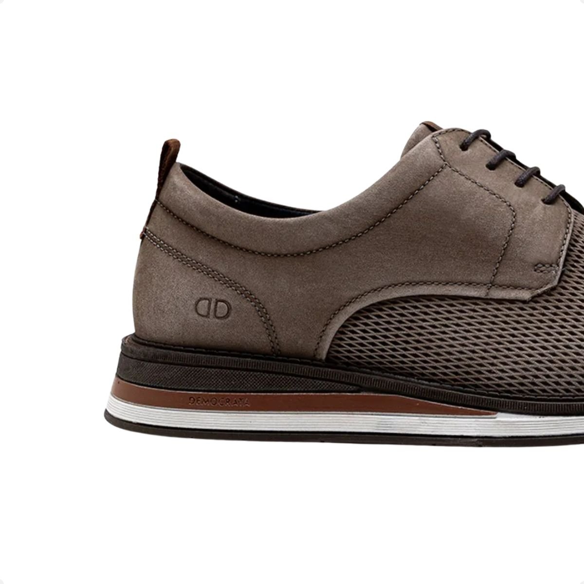 Sapato Masc Esporte Fino Democrata Type 272101-005 Marrom 6
