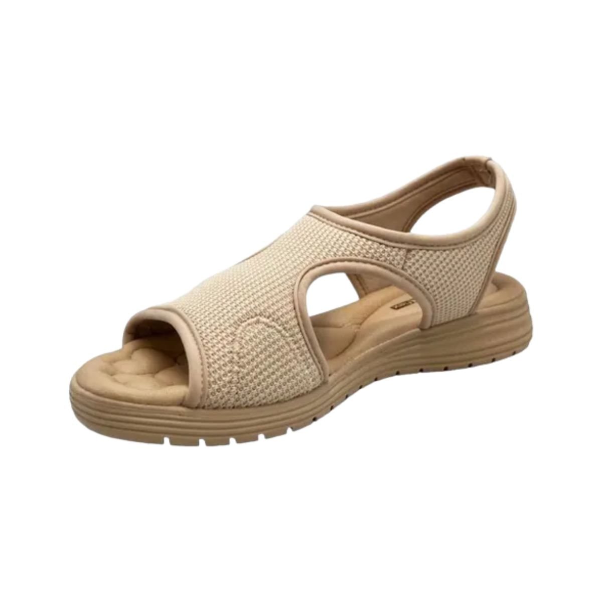 Sandália Feminina Anabela Comfortflex Bege Bege 5