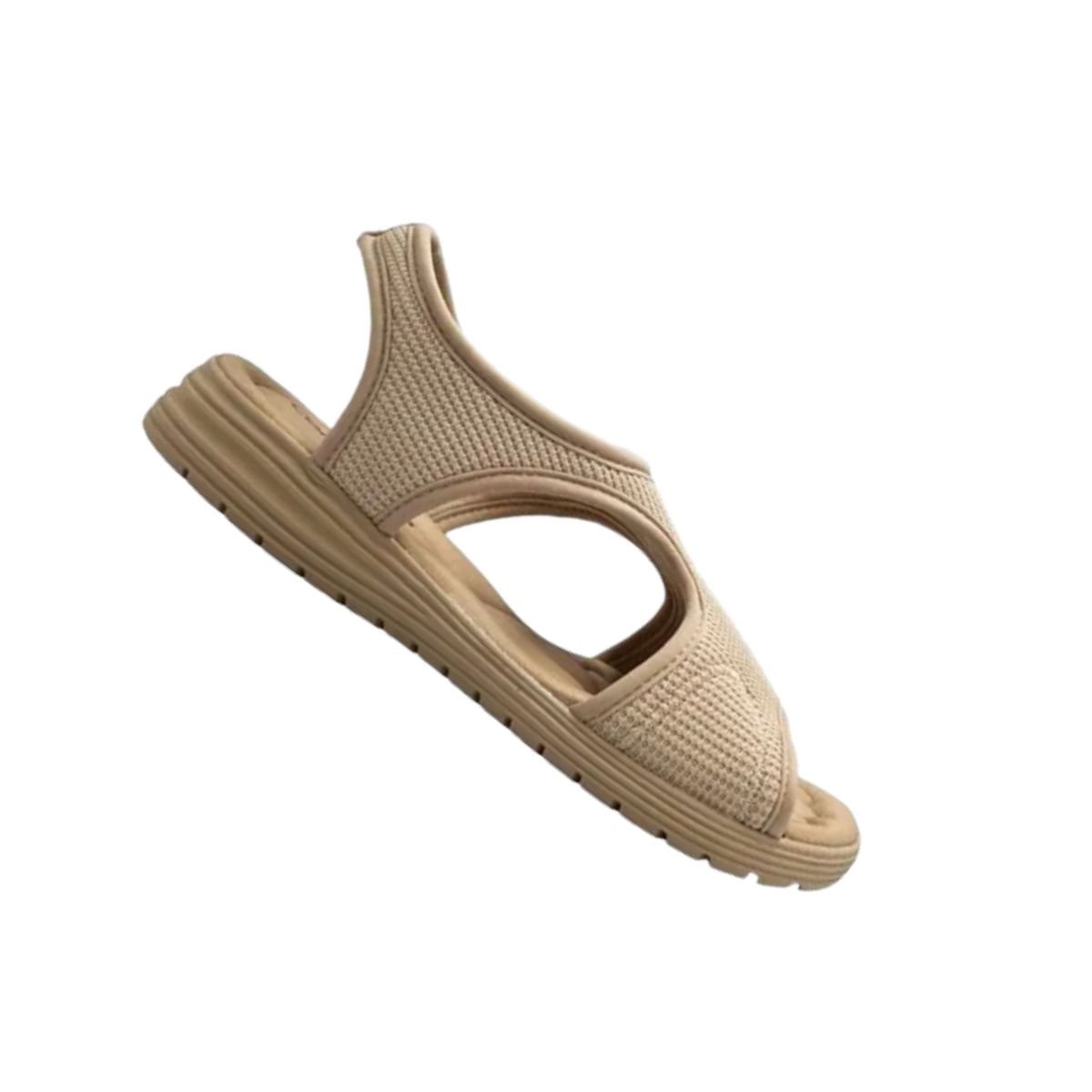 Sandália Feminina Anabela Comfortflex Bege Bege 7