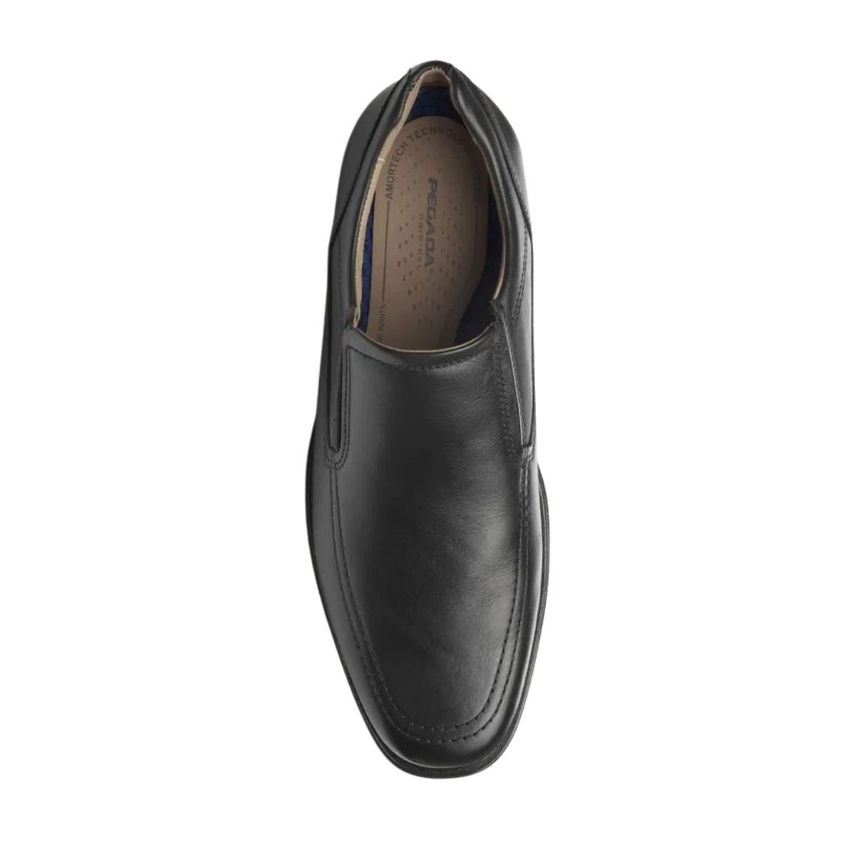 Sapato Masculino Pegada Fluence Em Couro Preto Preto 6