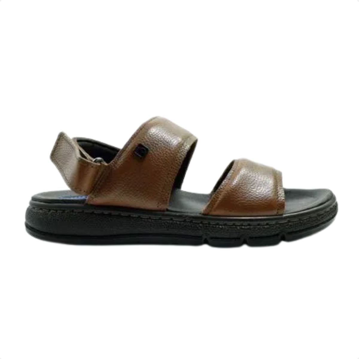 Sandália Masculina De Couro Pegada Marrom
