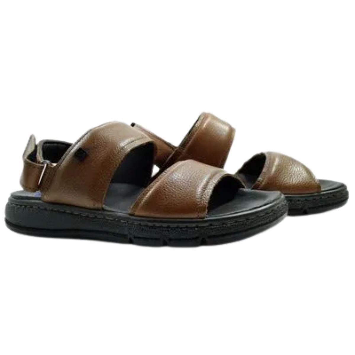 Sandália Masculina De Couro Pegada Marrom Terracota 2