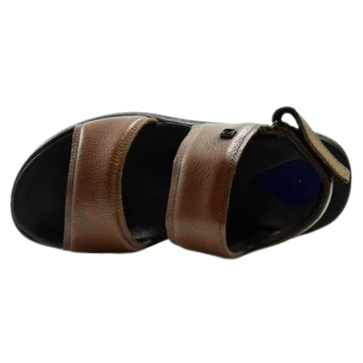 Sandália Masculina De Couro Pegada Marrom Terracota 3