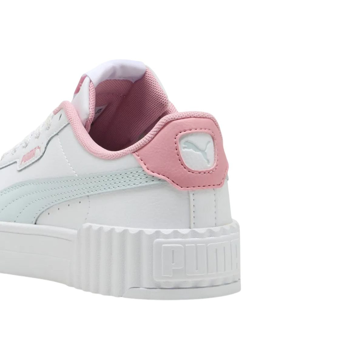 Tenis Casual Fem Casual Puma Carina 3.0 401476-11 Branco/Rosa/Verde 7