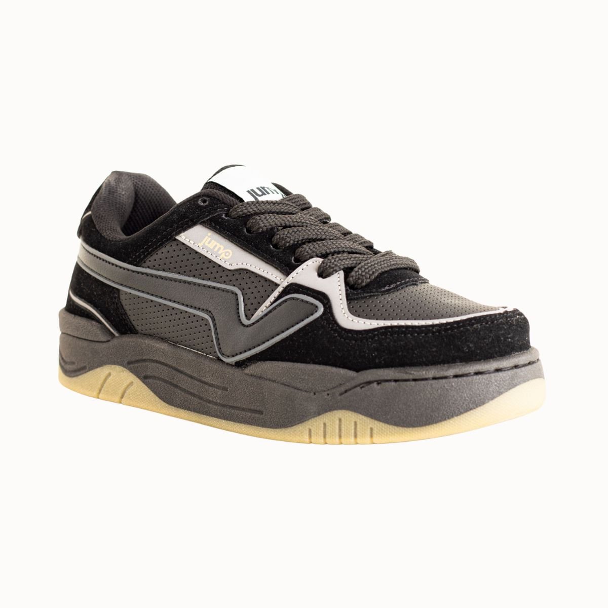 Jump Shoes Street Flow Preto Preto/Cinza 2