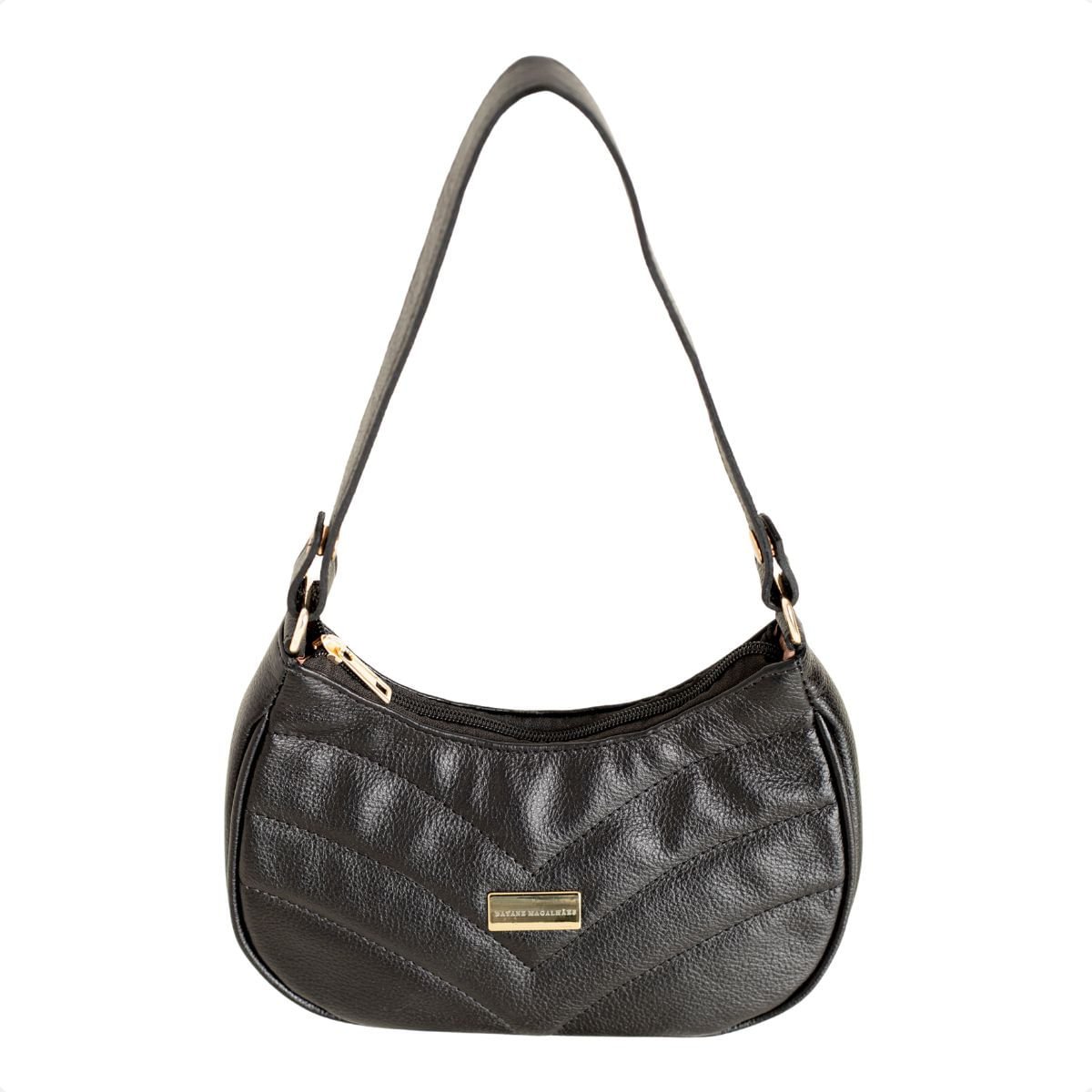 Bolsa Shoulder Matelassê Preta Dm Preto 6
