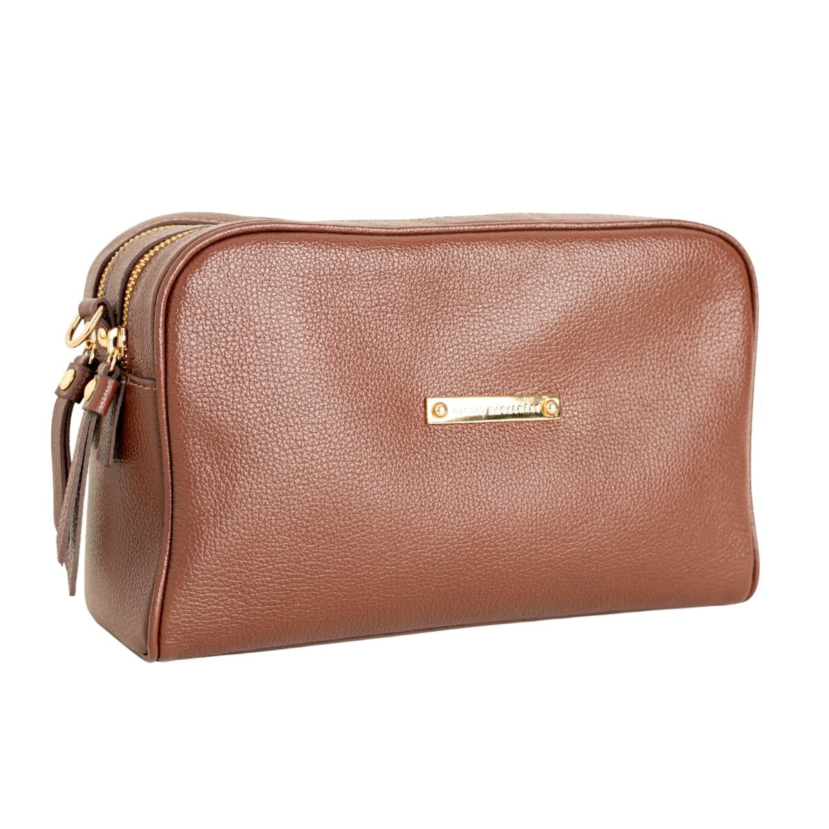 Bolsa Tiracolo Minimal Marrom Dm Marrom 2