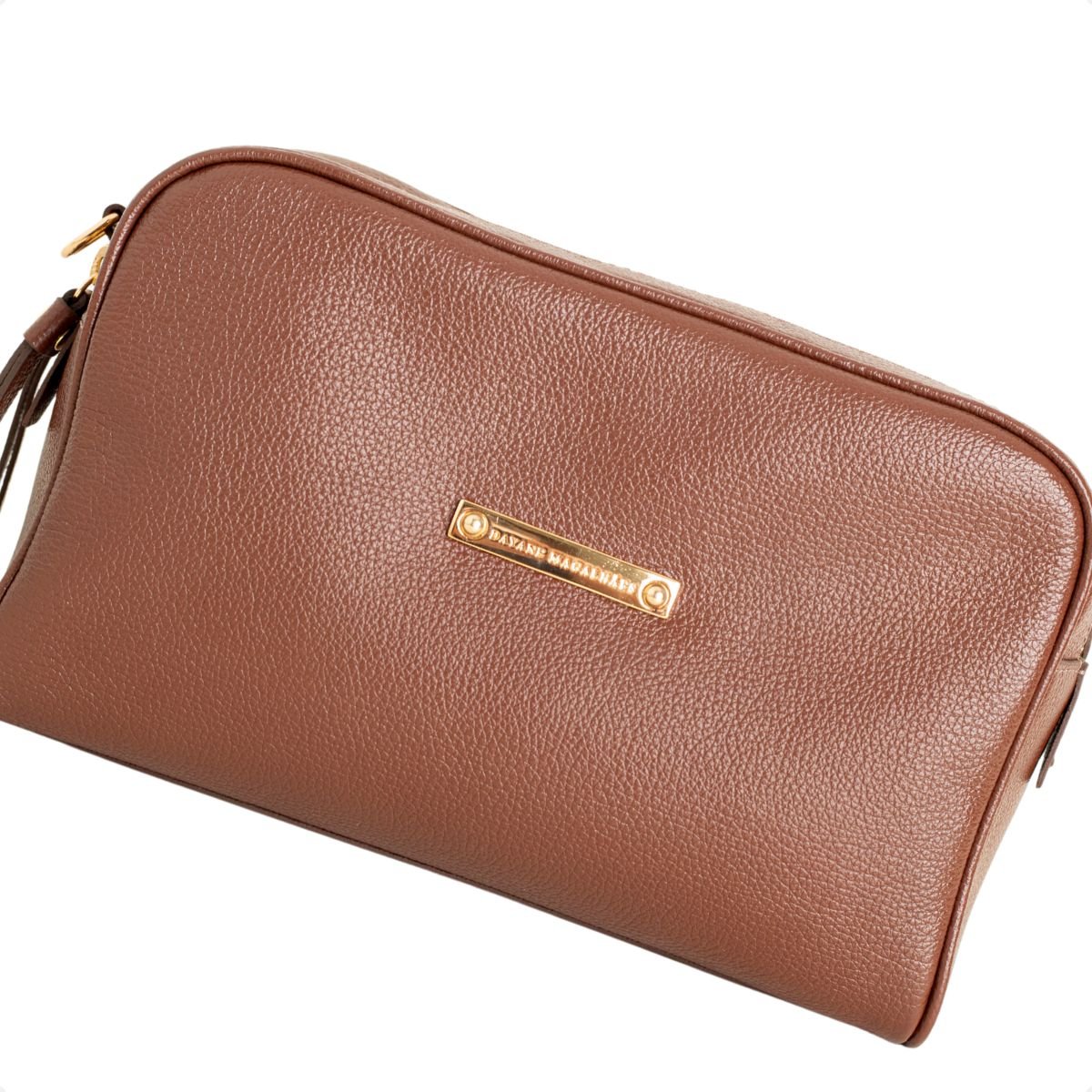 Bolsa Tiracolo Minimal Marrom Dm Marrom 3