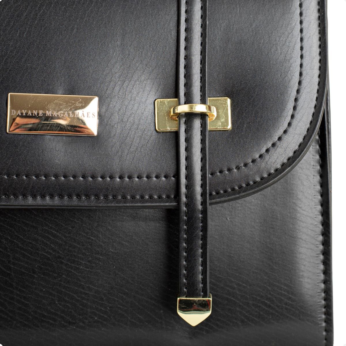 Bolsa Estruturada Preta Dm Preto 7