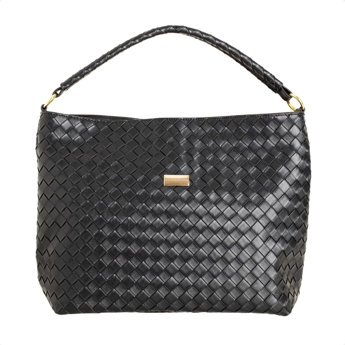 Bolsa Shoulder Dm Trama Preta